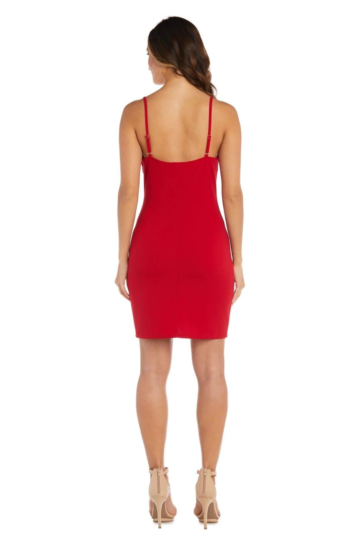 Morgan & Co Short Fitted Cocktail Prom Dress 12977 - The Dress Outlet