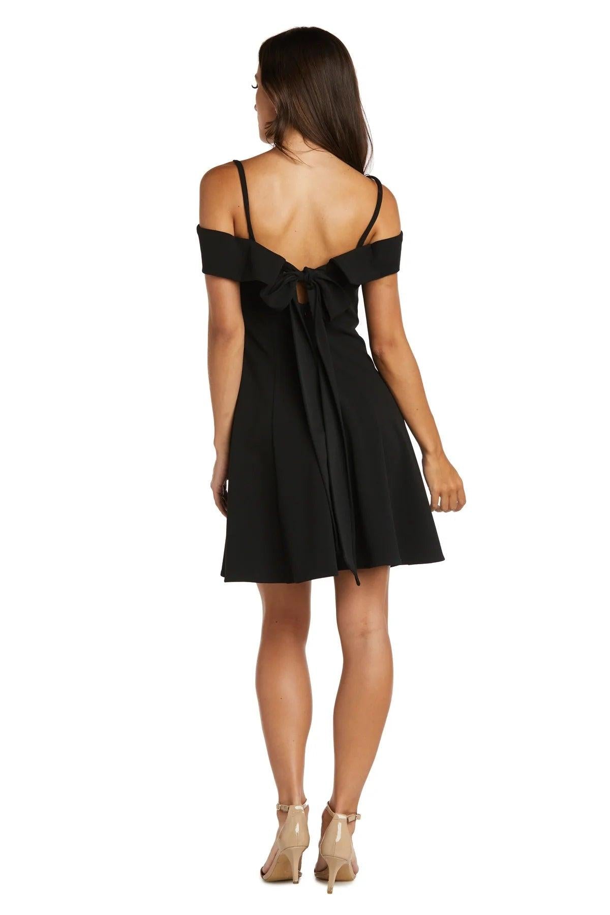 Morgan & Co. Short Off Shoulder Cocktail Dress 12857 - The Dress Outlet