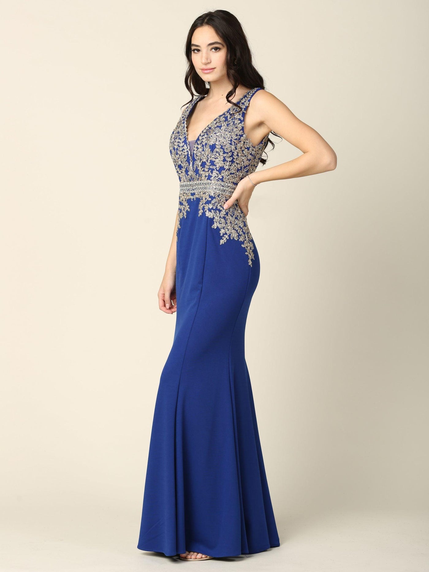Mother of the Bride Long Formal Sleeveless Dress - The Dress Outlet