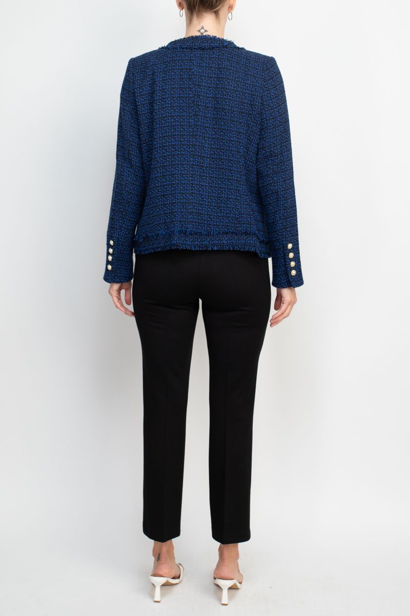 Nanette Lepore  Formal Tweed Jacket Straight Pant Suit