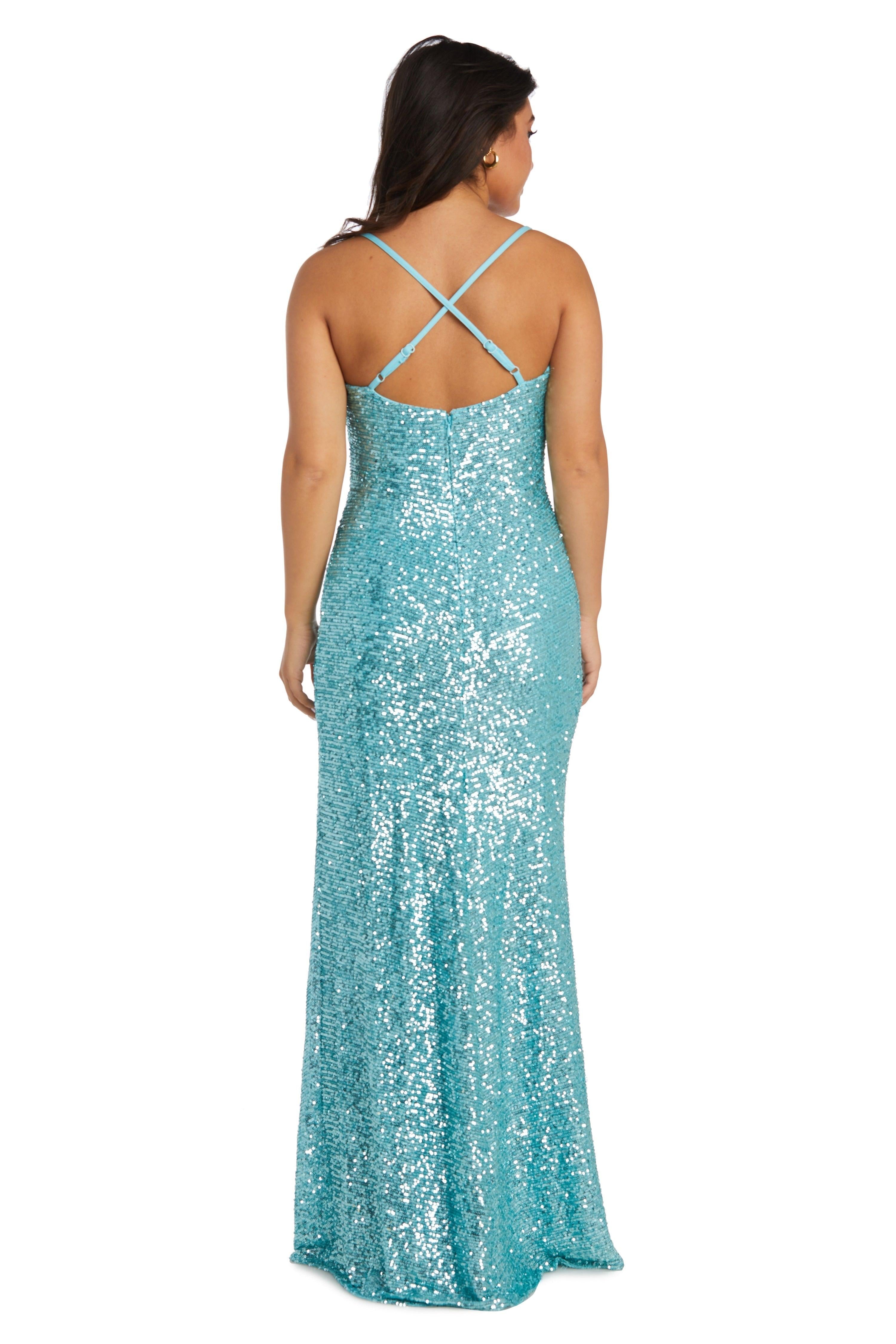 Nightway Long Formal Evening Dress 21936A - The Dress Outlet