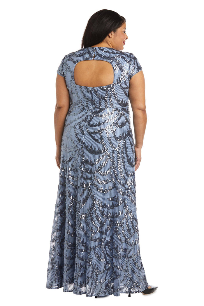 Nightway Long Formal Plus Size Evening Dress 22018W - The Dress Outlet