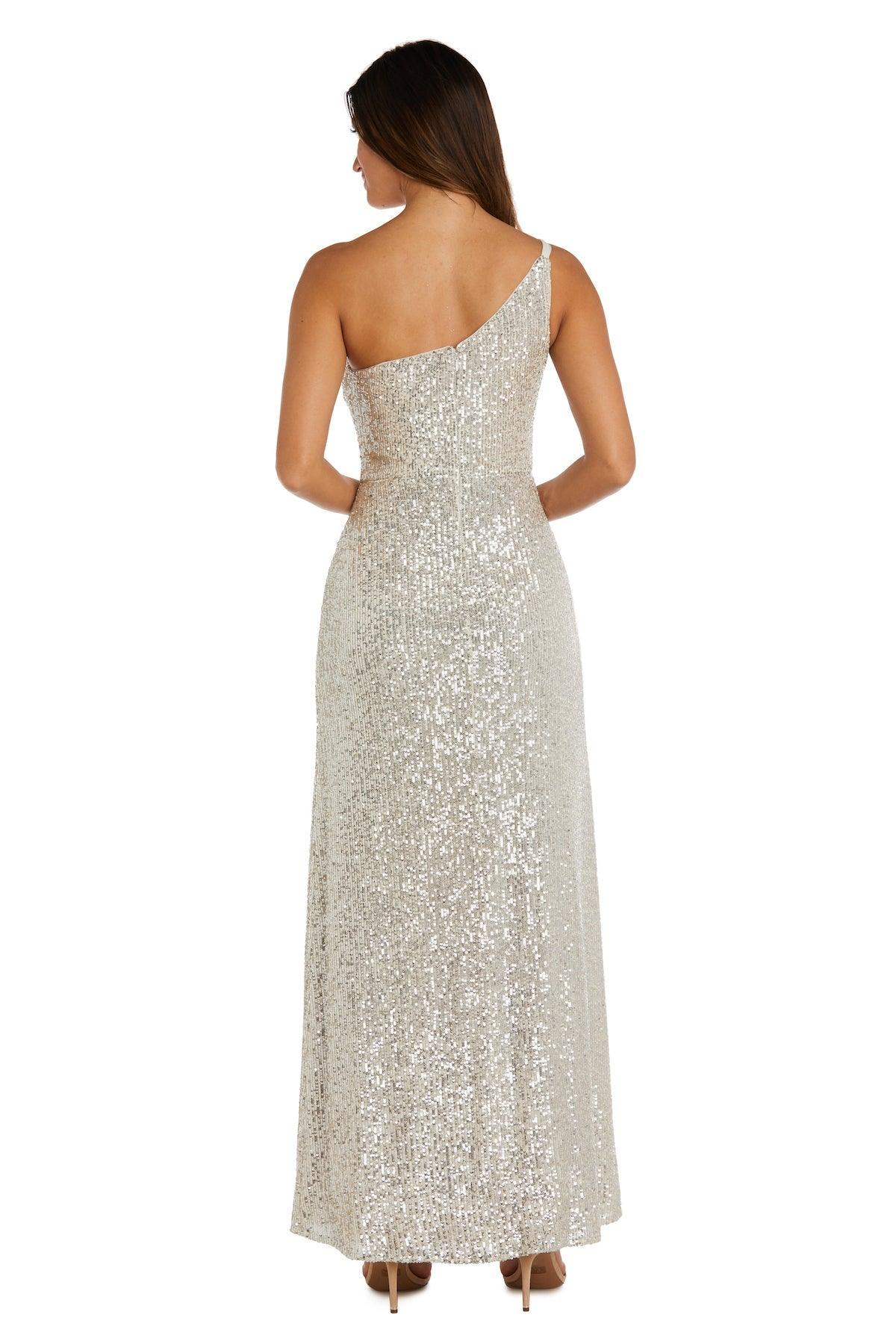 Nightway Long One Shoulder Formal Dress 22121 - The Dress Outlet