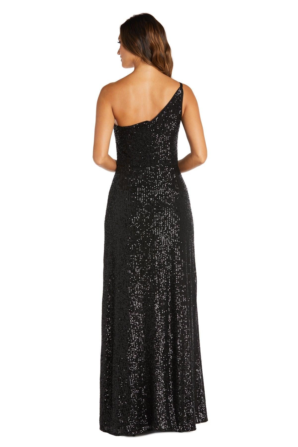 Nightway Long One Shoulder Formal Dress 22121 - The Dress Outlet