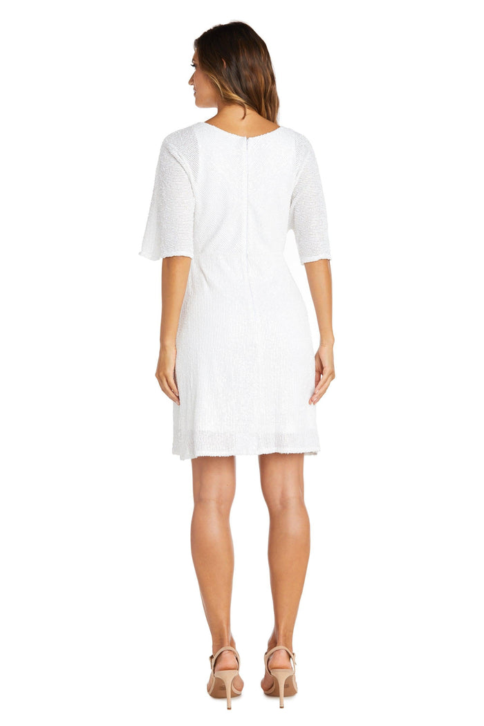 Nightway Wrap Skirt Short Cocktail Dress 22105 - The Dress Outlet