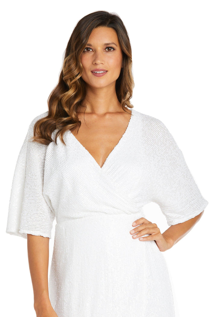 Nightway Wrap Skirt Short Cocktail Dress 22105 - The Dress Outlet