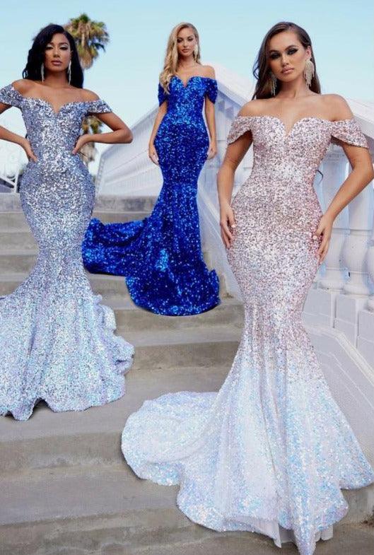 Portia and Scarlett Long Formal Mermaid Gown 22353 - The Dress Outlet