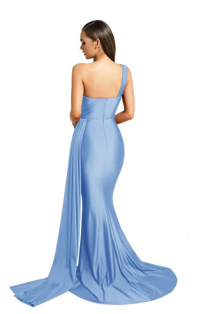 Portia and Scarlett Long Single Shoulder Prom Dress PS6321 - The Dress Outlet