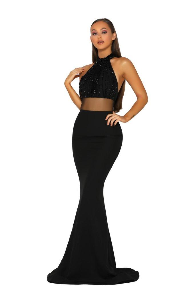 A line summer dress with v neckline 5033