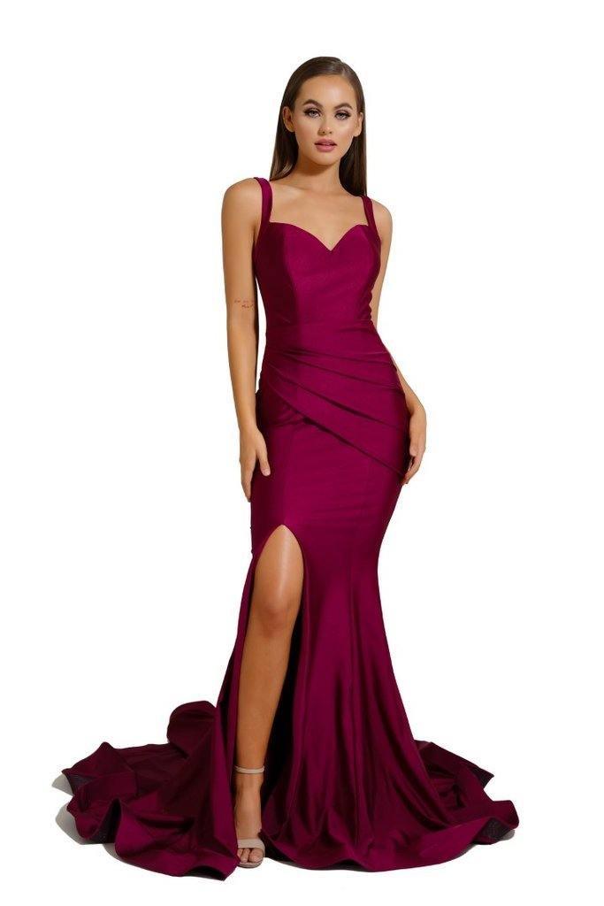 Portia And Scarlett Sexy Long Fitted Prom Dress PS6339 - The Dress Outlet
