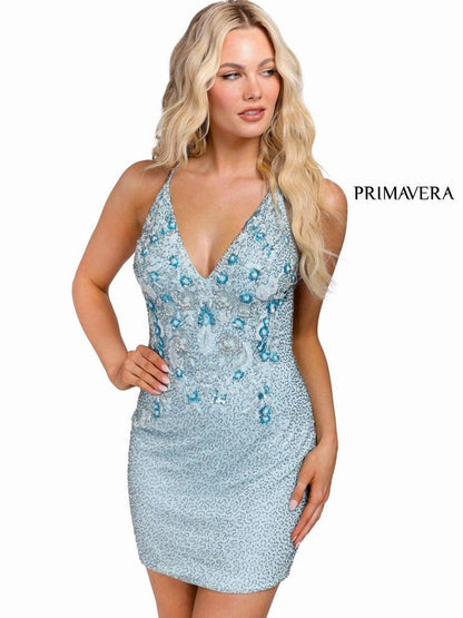 Primavera Couture Homecoming Short Prom Dress 3859 - The Dress Outlet