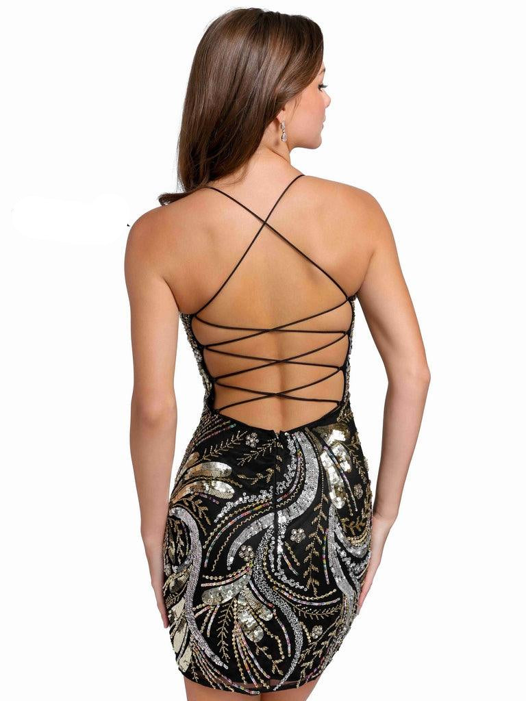 Primavera Couture Prom Short Sexy Fitted Dress 3848 - The Dress Outlet