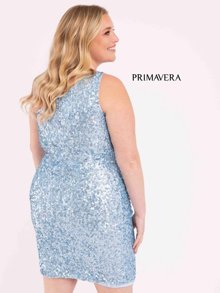 Primavera Couture Short Sequins Plus Size Dress 3883 - The Dress Outlet