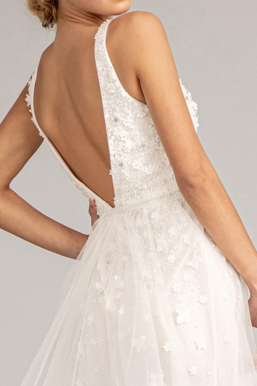 Prom Long Sleeveless Formal Mesh Mermaid Gown - The Dress Outlet