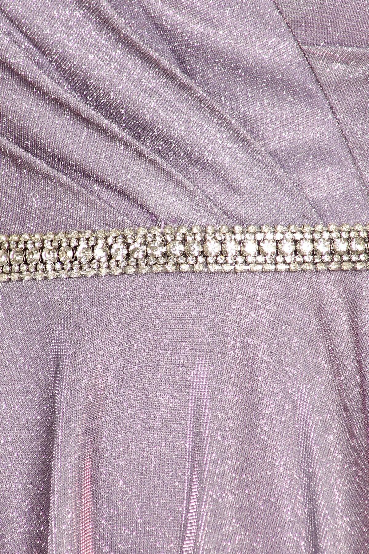 Prom Short Beaded Metallic Glitter Cocktail Dress - The Dress Outlet