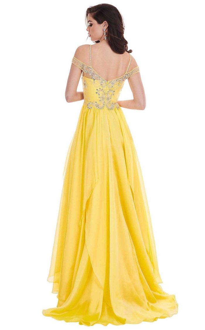 Rachel Allan Long Off Shoulder Prom Dress 6591 - The Dress Outlet