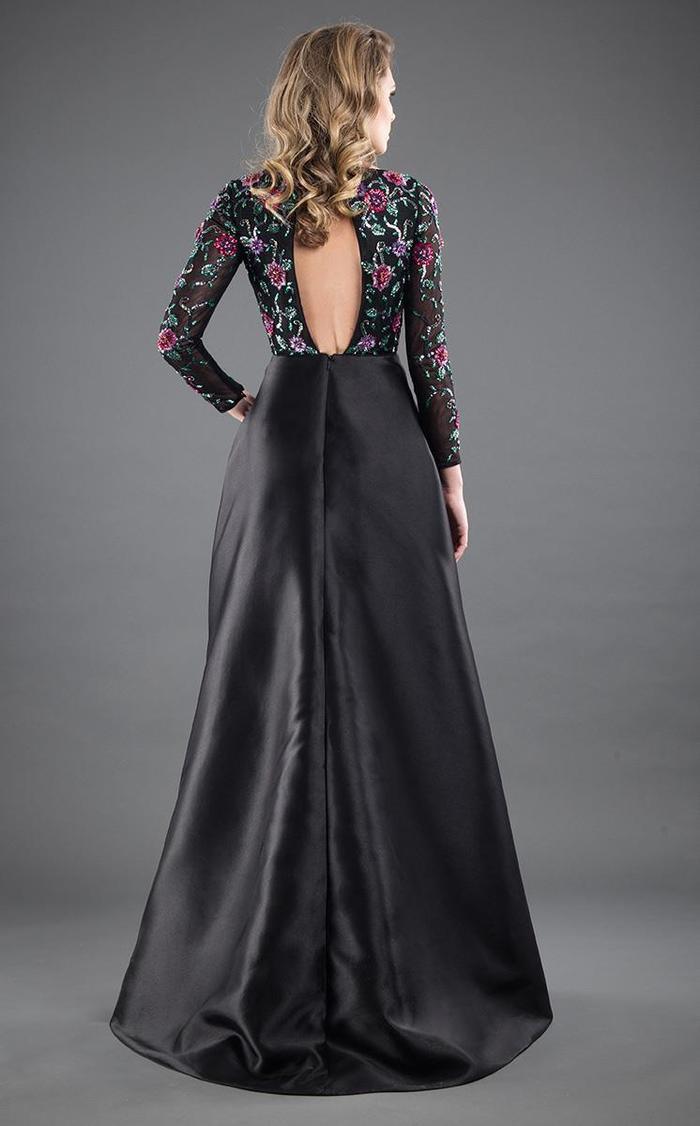 Rachel Allan Prom Long Sleeve Beaded Ball Gown 8277 - The Dress Outlet