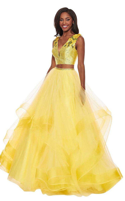 Rachel Allan Prom Two Piece Long Ball Gown 6412 - The Dress Outlet
