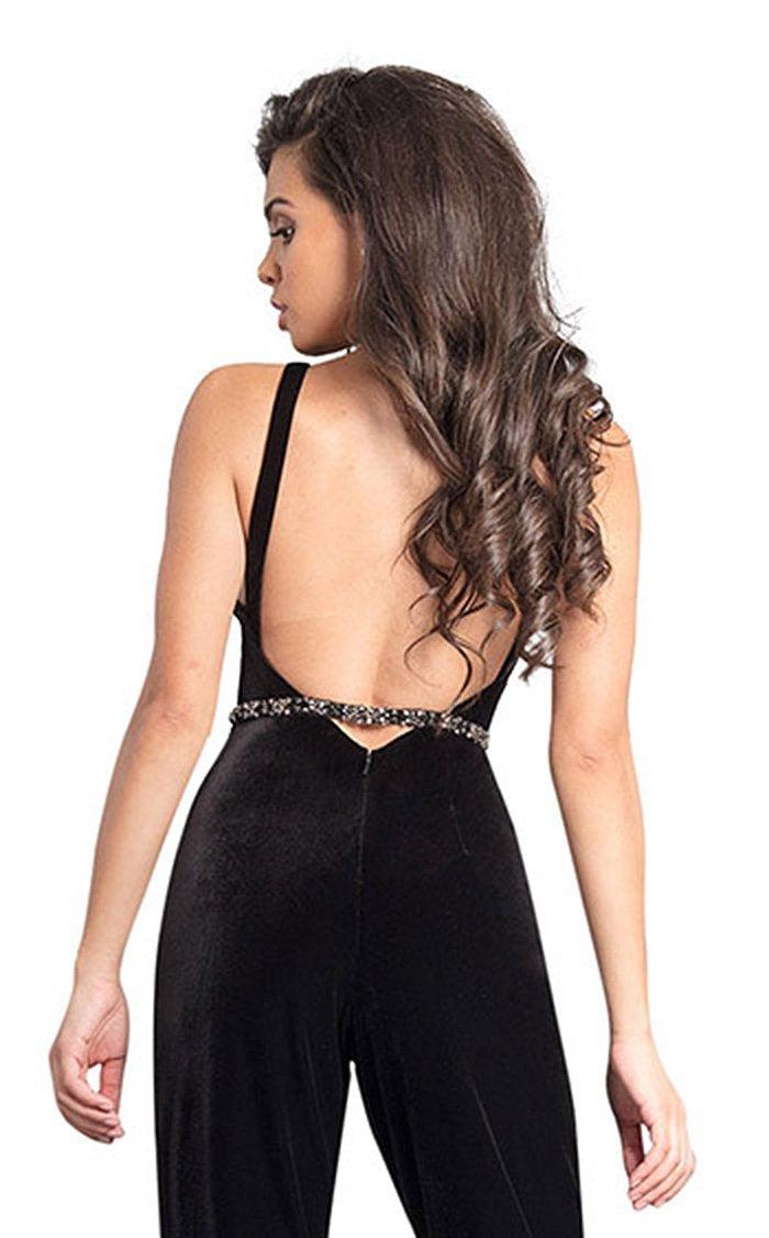 Rachel Allan Sleeveless Formal Jacket Jumpsuit 8353 - The Dress Outlet