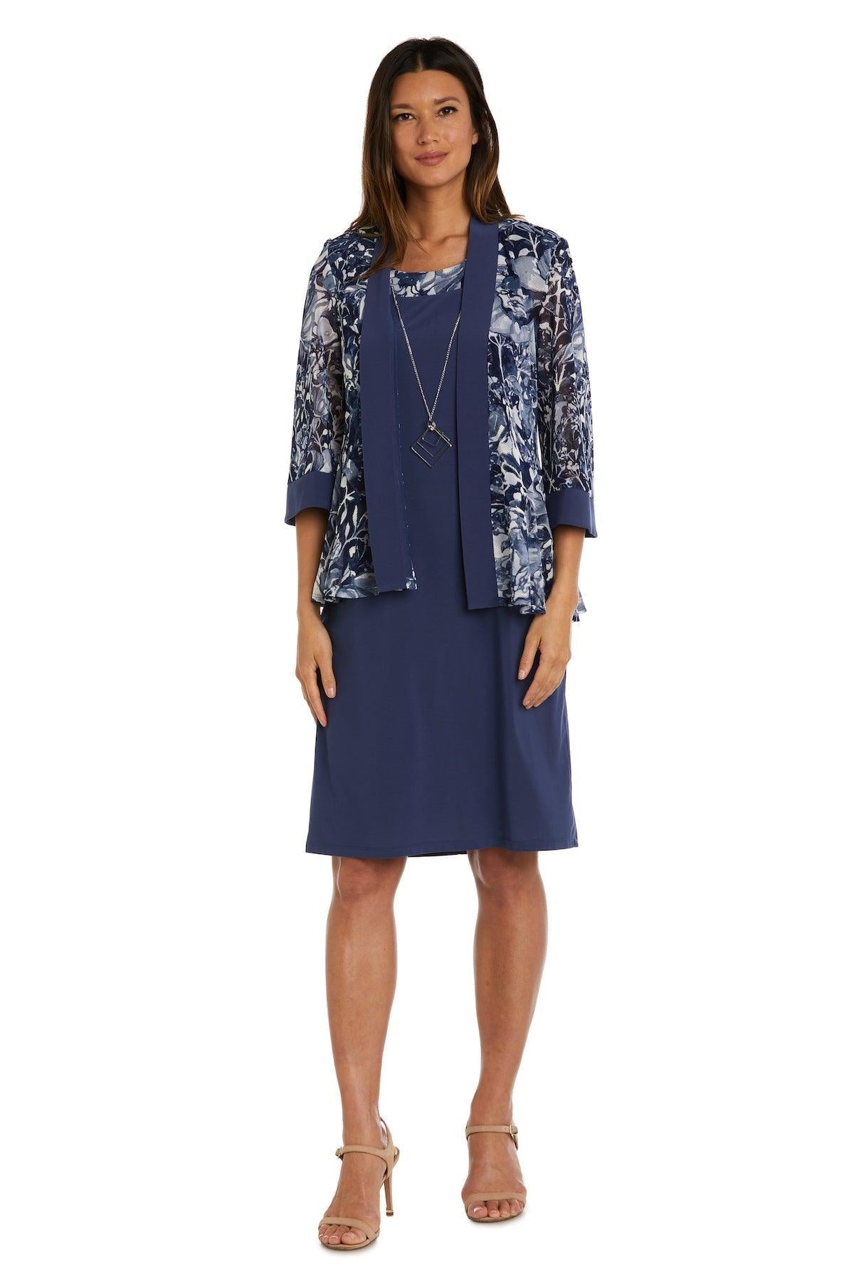 R&M Richards 2 Piece Short Petite Jacket Dress 9649P - The Dress Outlet