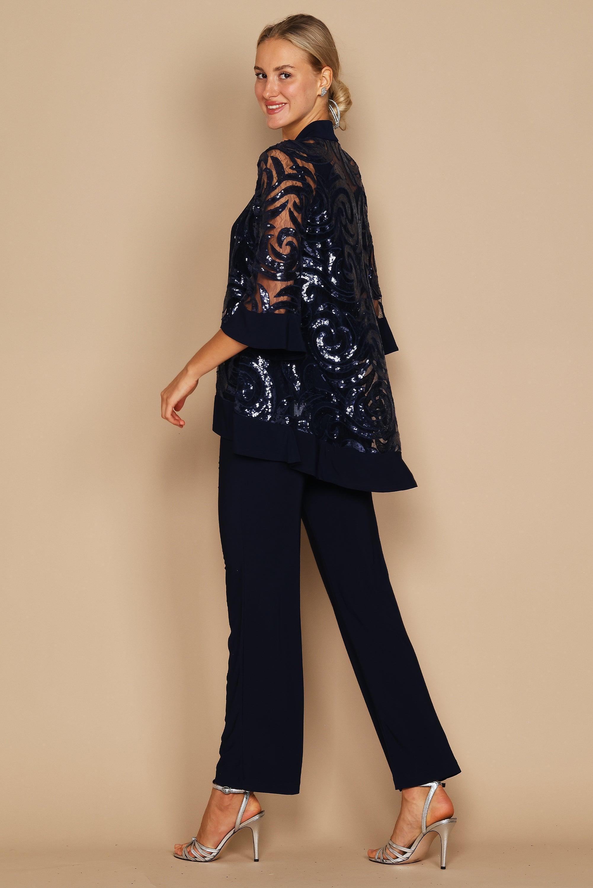 R&M Richards 2343P Formal Petite Pant Suit
