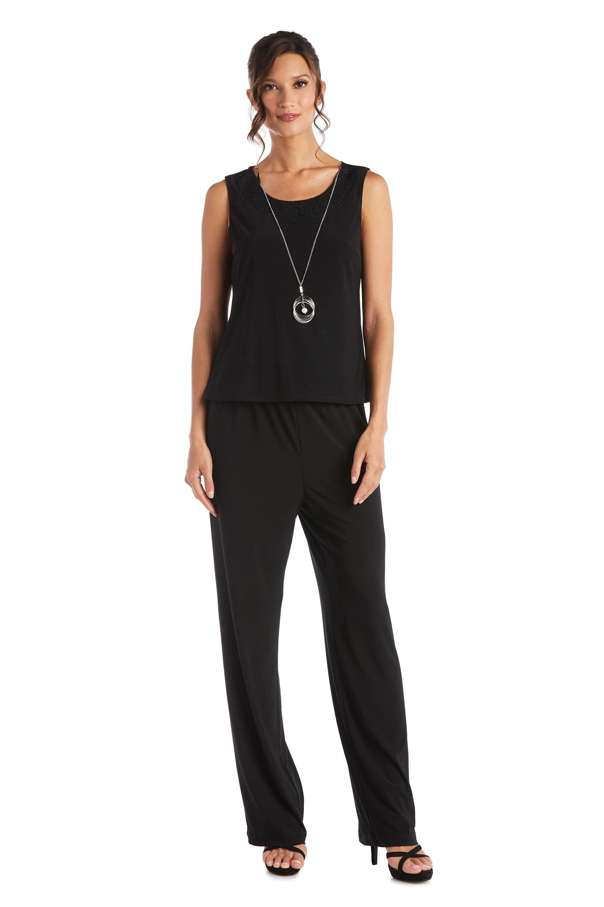 R&M Richards 7241P Formal Petite Duster Pant Suit