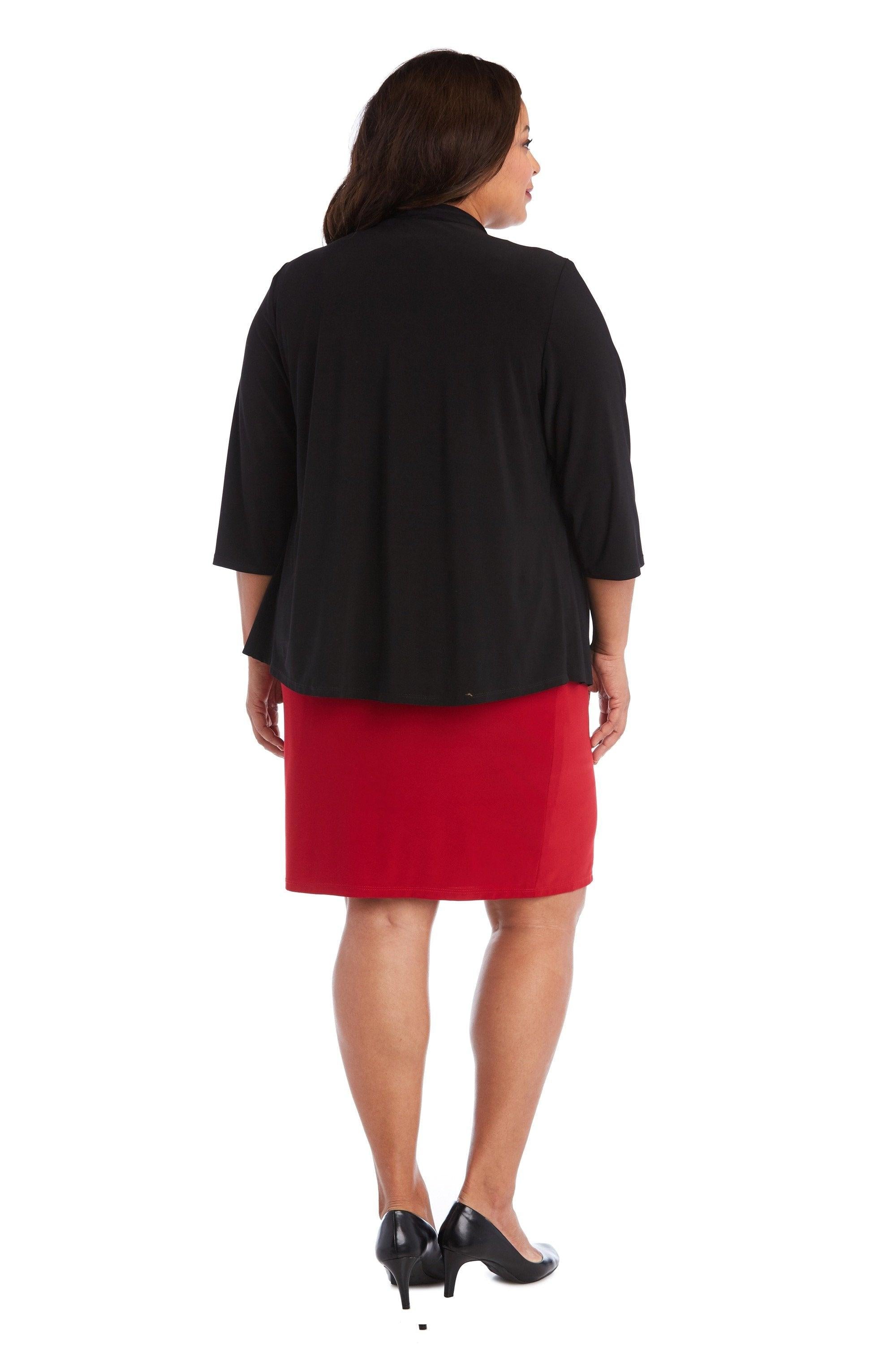 R&M Richards Formal Plus Size Jacket 8244W - The Dress Outlet