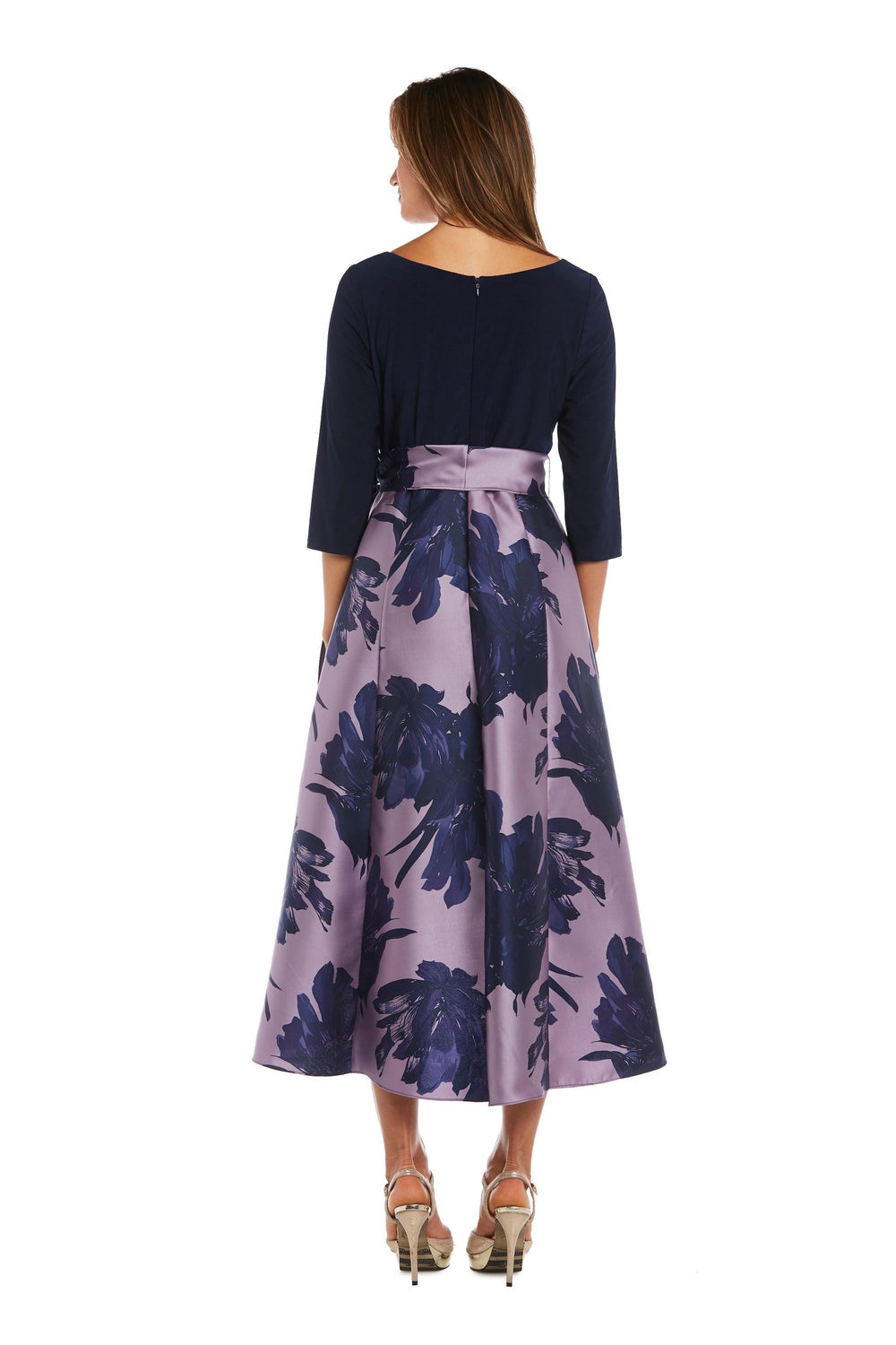 R&M Richards High Low Long Sleeve Formal Dress 3131 - The Dress Outlet