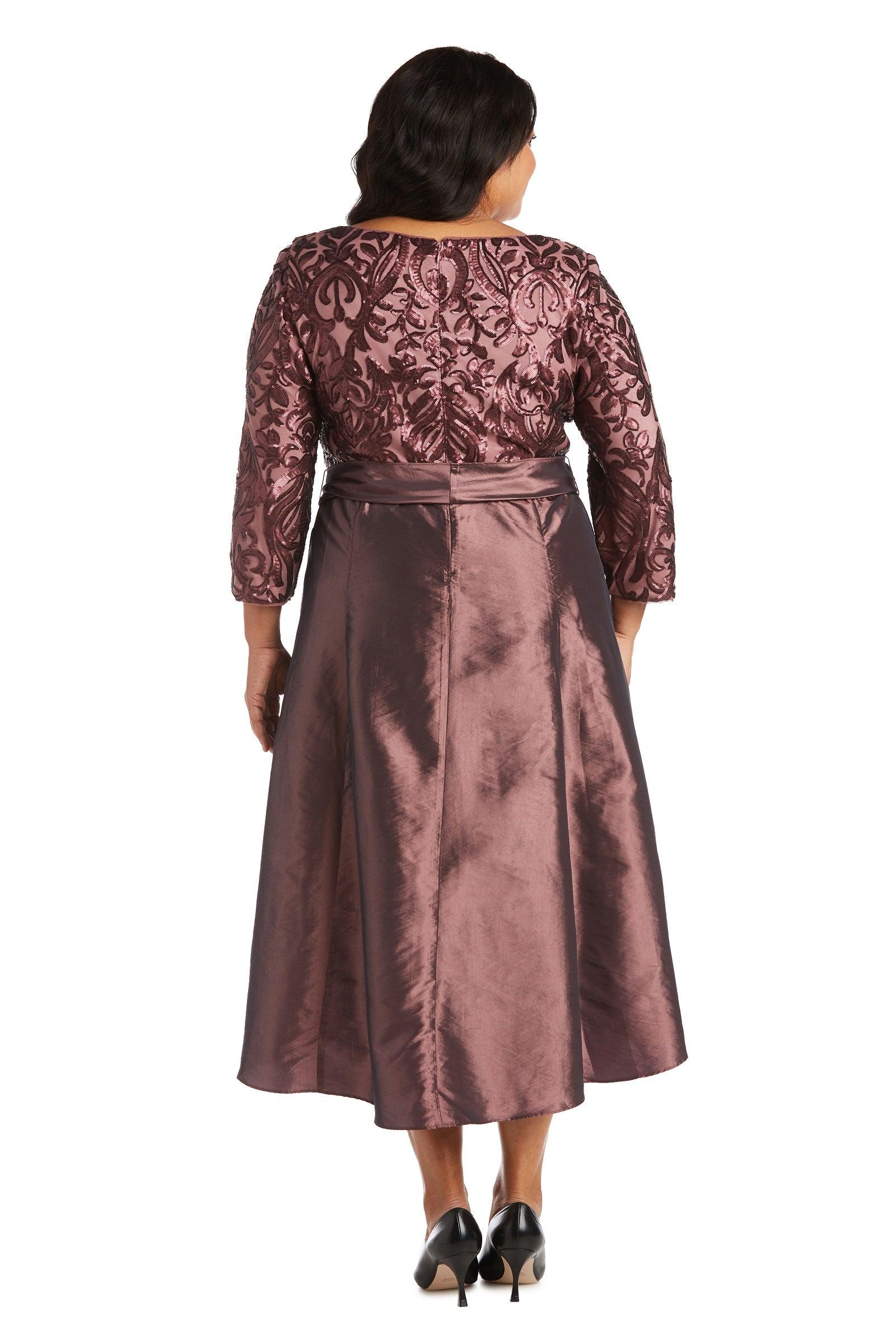 R&M Richards 7406W High Low Plus Size Party Dress