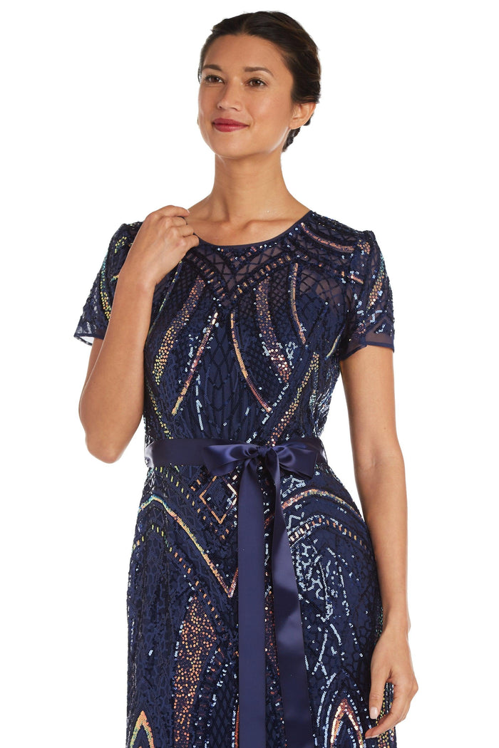 Mother of the Bride Dress Long Formal Petite Dress Navy