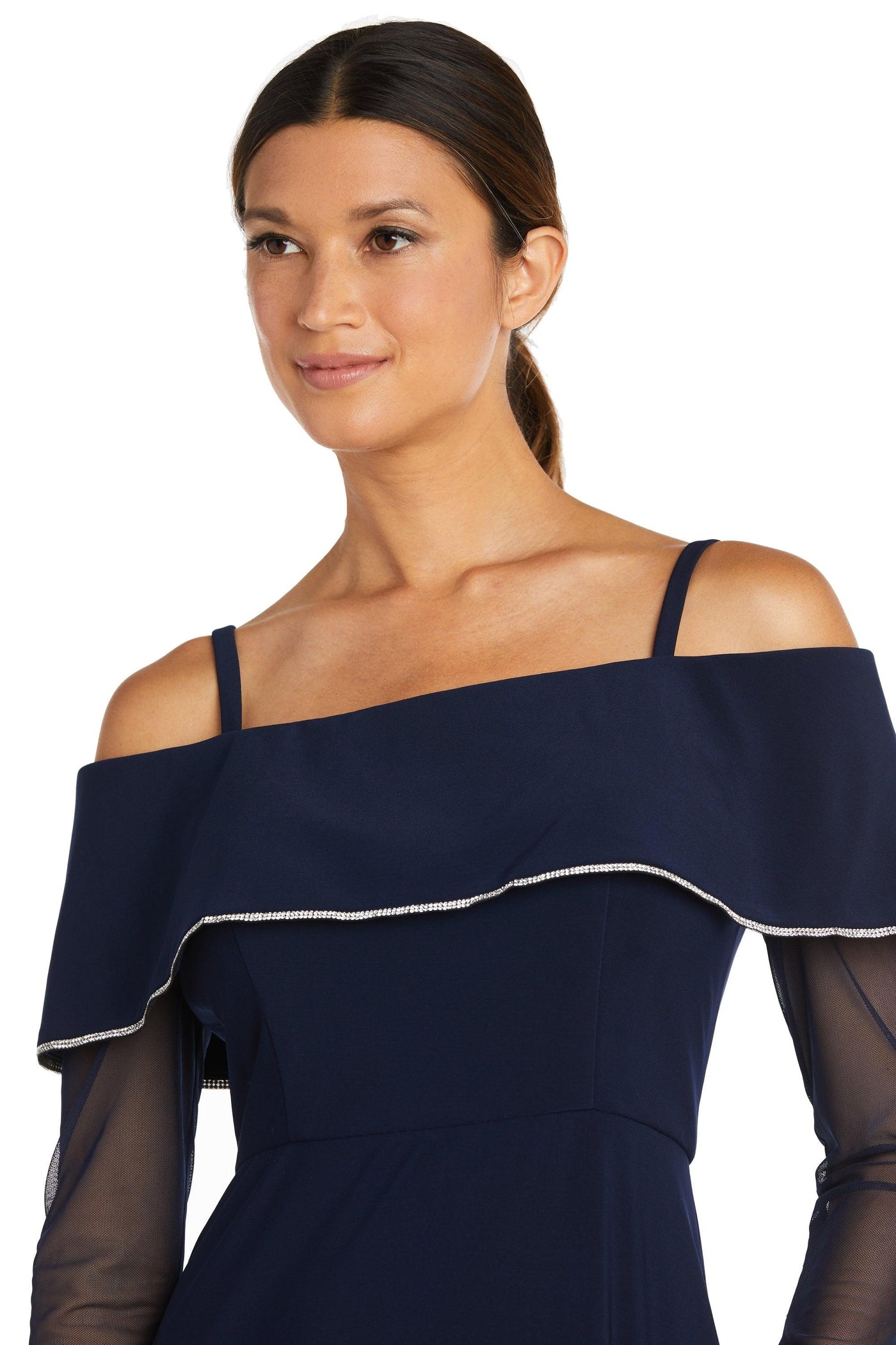 R&M Richards Long Formal Petite Evening Dress 2637P - The Dress Outlet