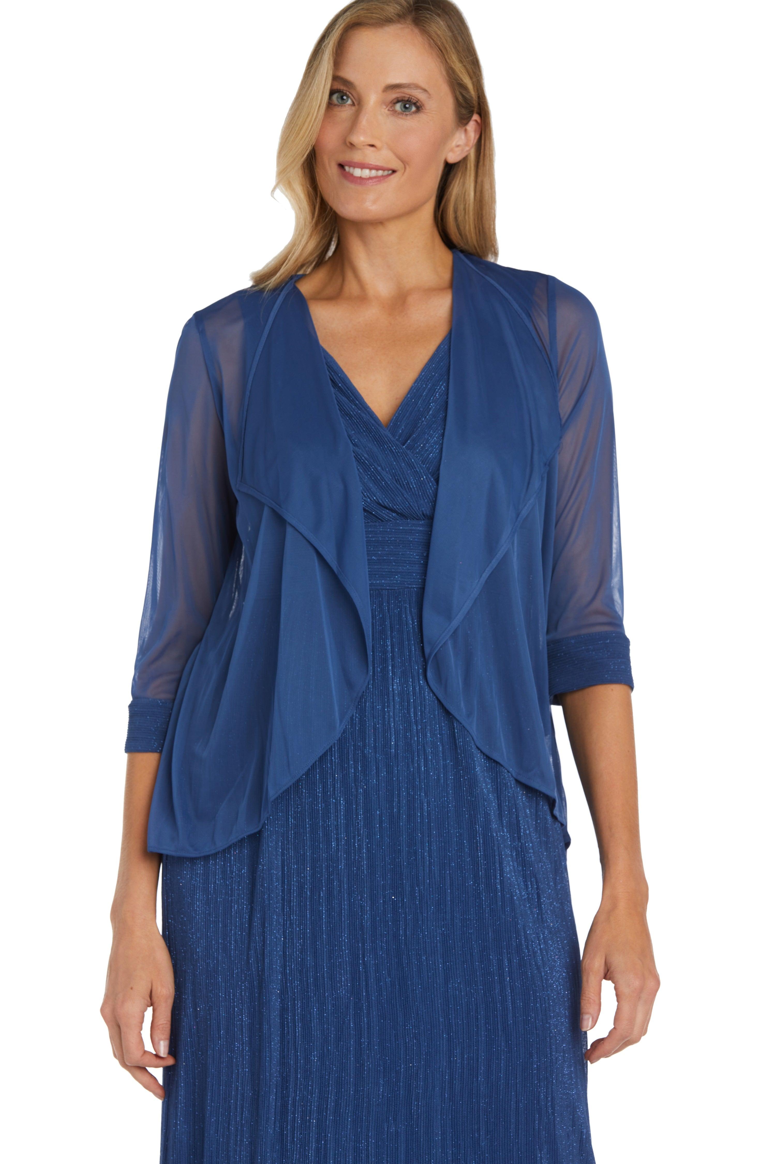 R&M Richards Long Formal Petite Jacket Dress 2475P - The Dress Outlet