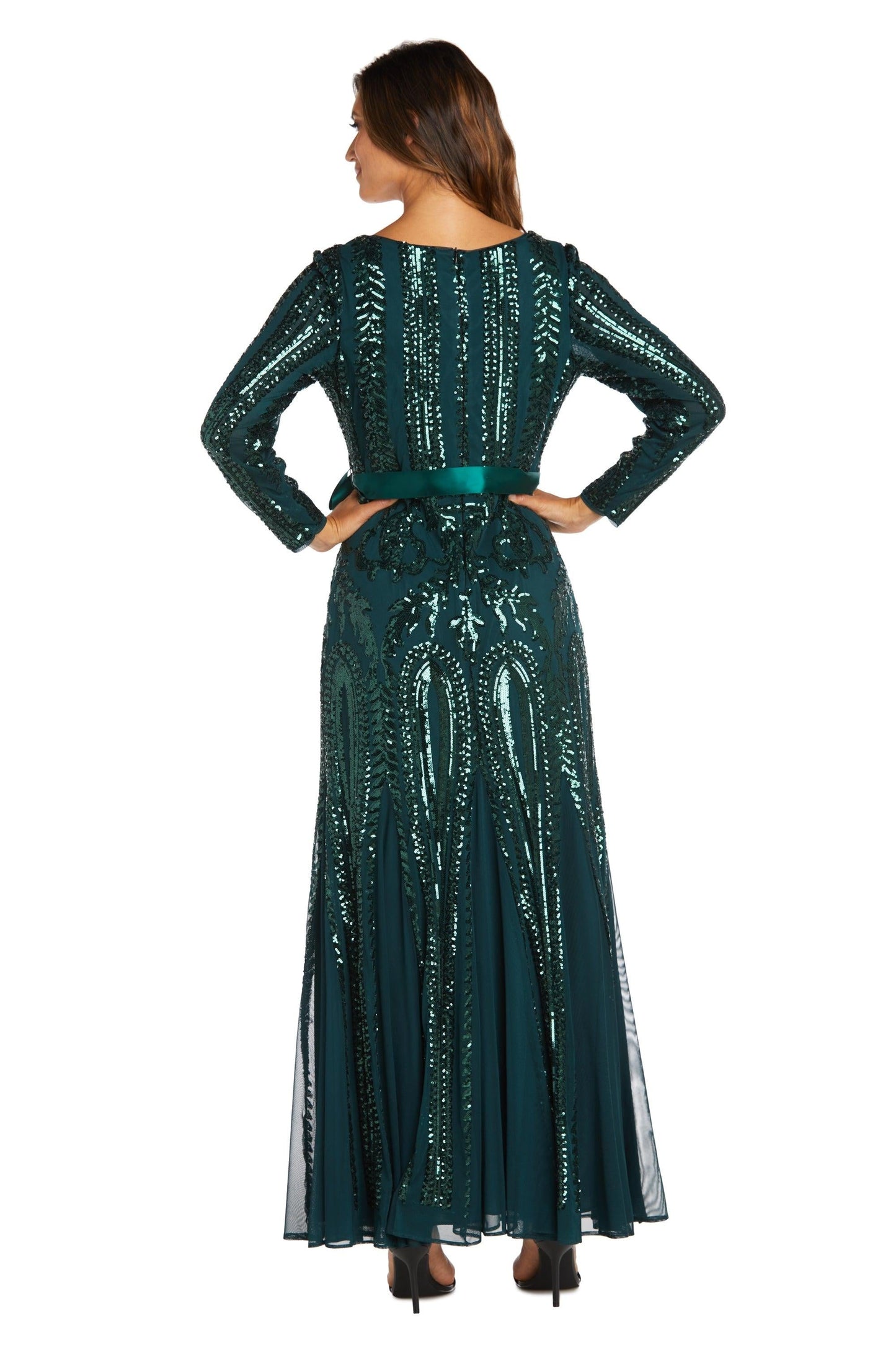 R&M Richards Long Mother of the Bride Dress 5623 - The Dress Outlet