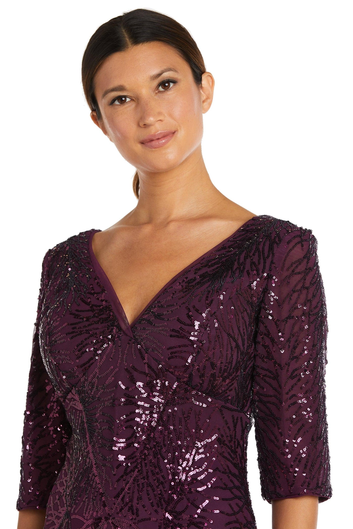 R&M Richards Long Mother of the Bride Dress 7565 - The Dress Outlet