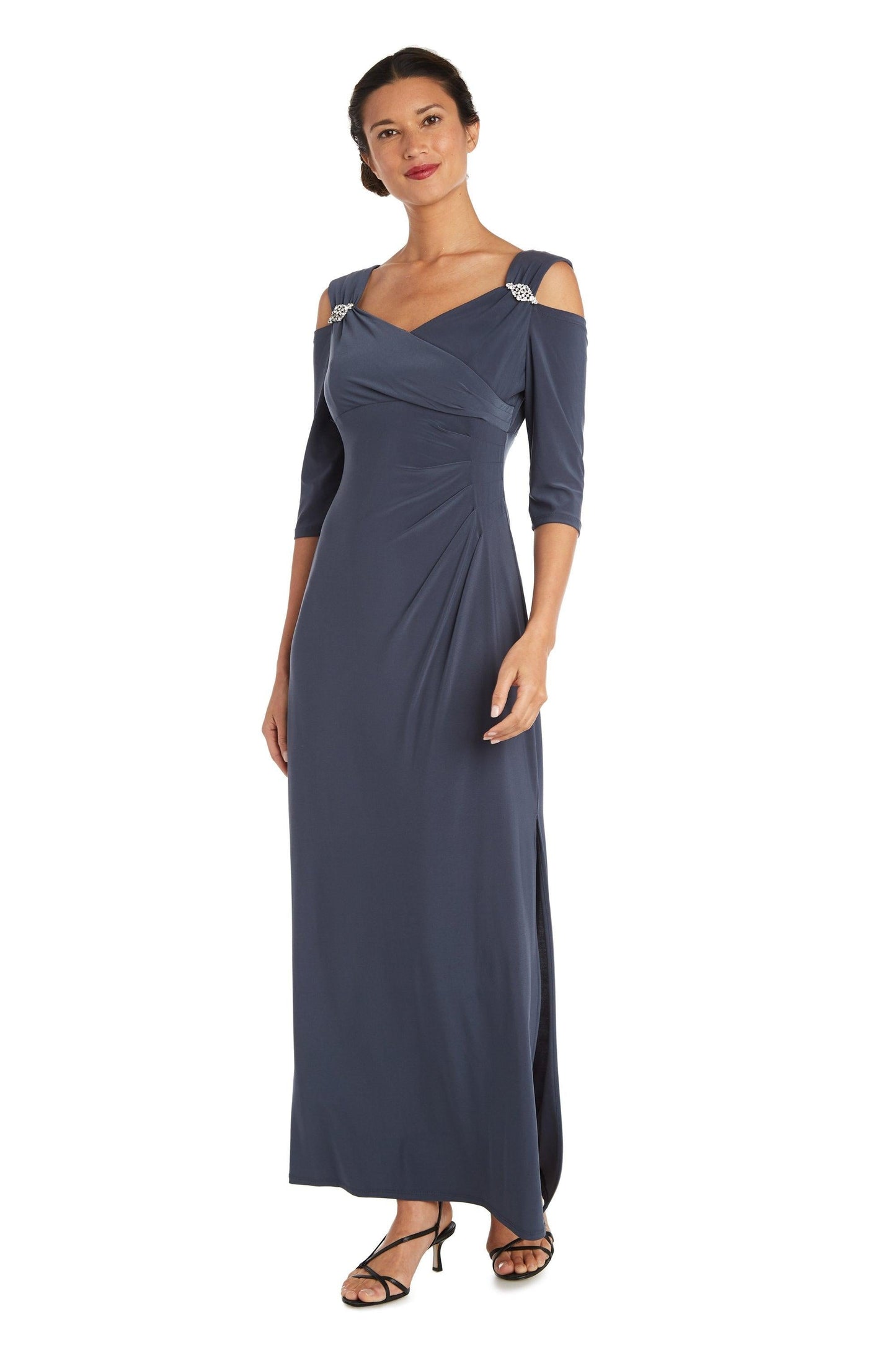 R&M Richards Long Mother of the Bride Dress 8950 - The Dress Outlet