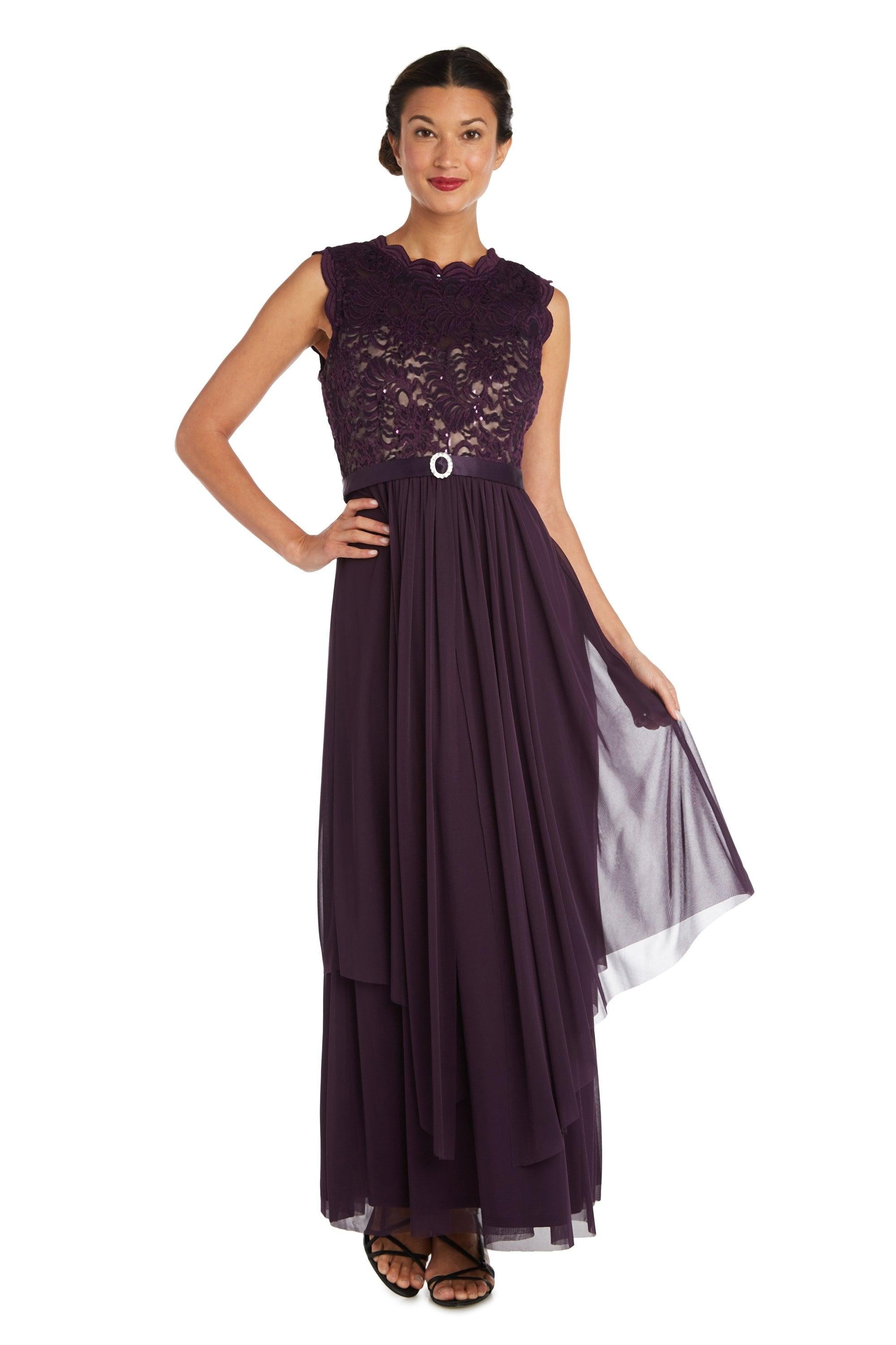 R&M Richards Long Mother of the Bride Dress 9406 - The Dress Outlet