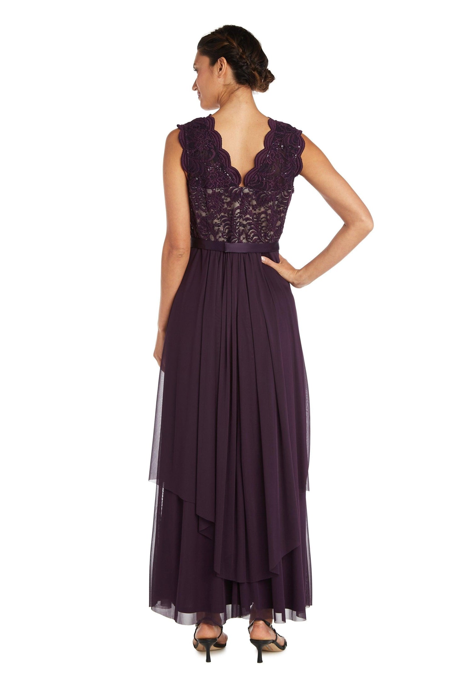 R&M Richards Long Mother of the Bride Dress 9406 - The Dress Outlet