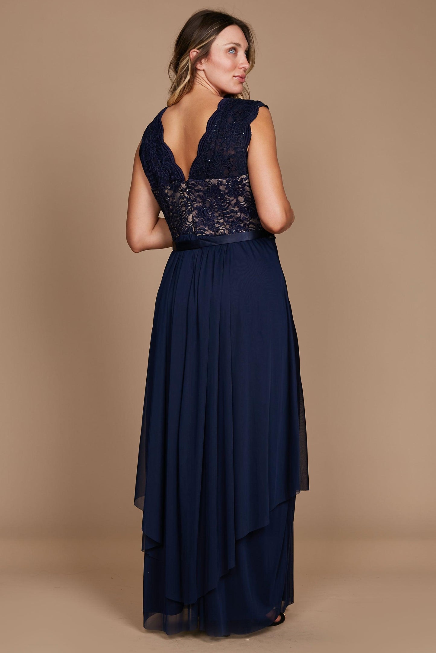 R&M Richards Long Mother of the Bride Dress 9406 - The Dress Outlet