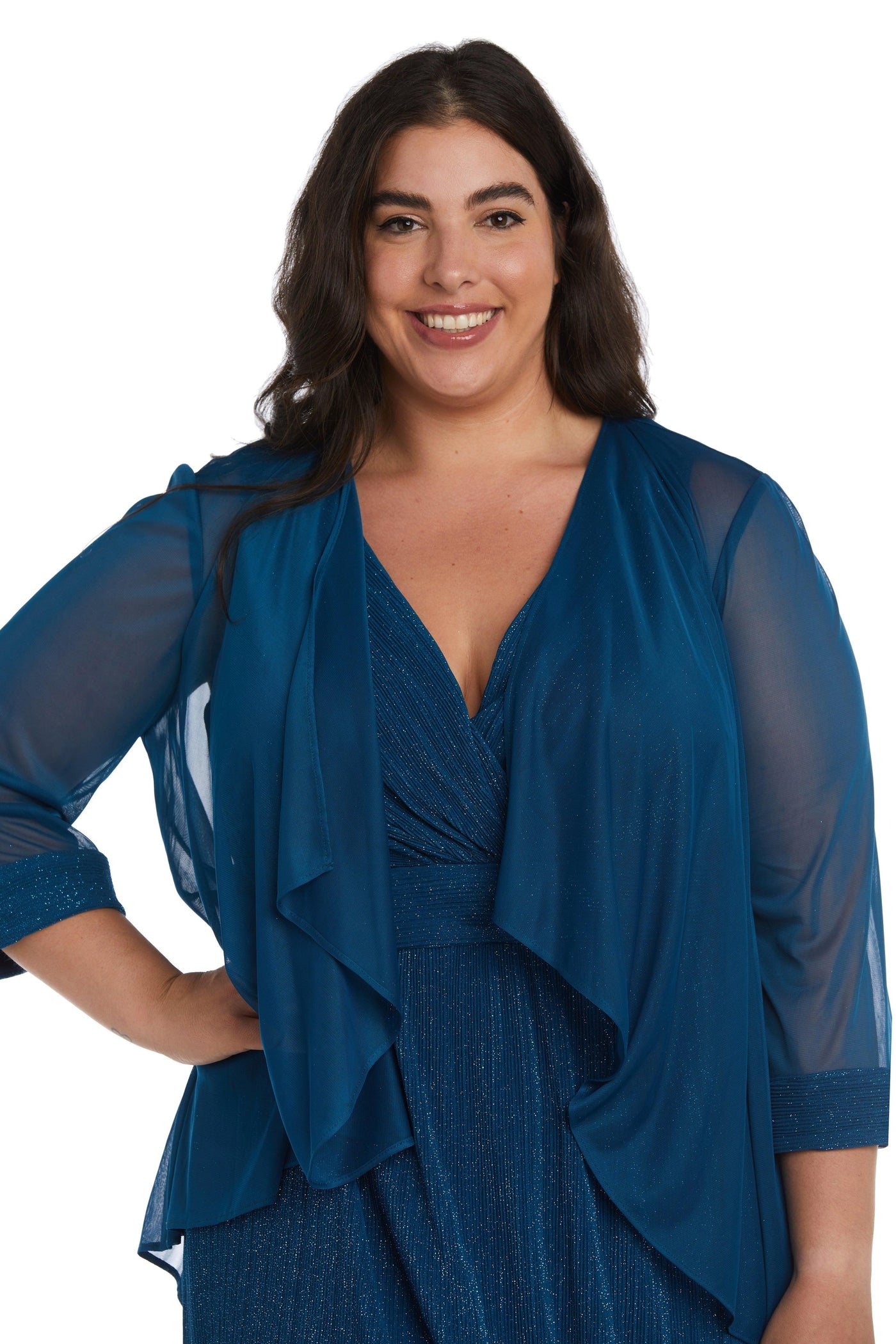 R&M Richards Long Plus Size Formal Dress 2475W - The Dress Outlet