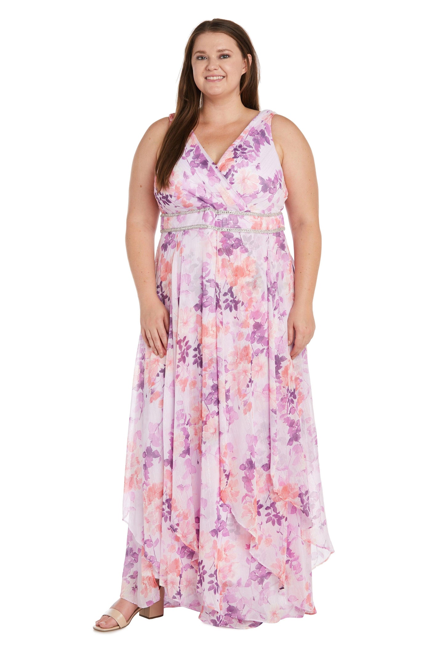 R&M Richards Long Plus Size Formal Dress 9316W - The Dress Outlet