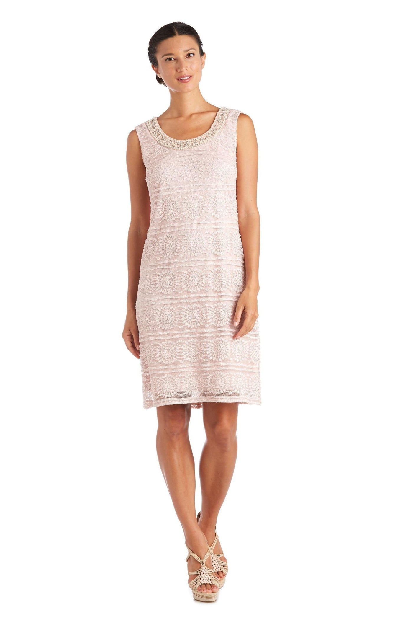 R&M Richards Mother of the Bride Short Dress 5558P - The Dress Outlet