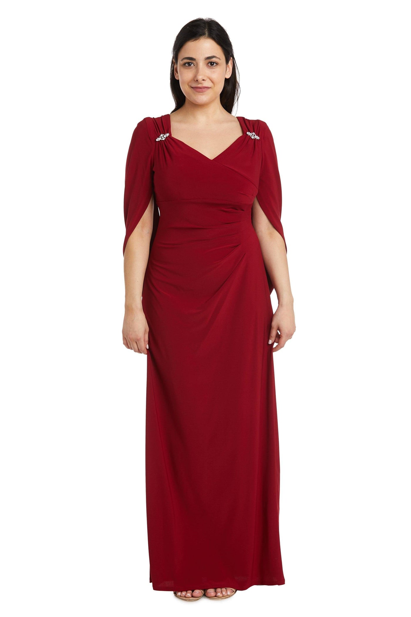R&M Richards Petite Long Formal Evening Dress 5899P - The Dress Outlet