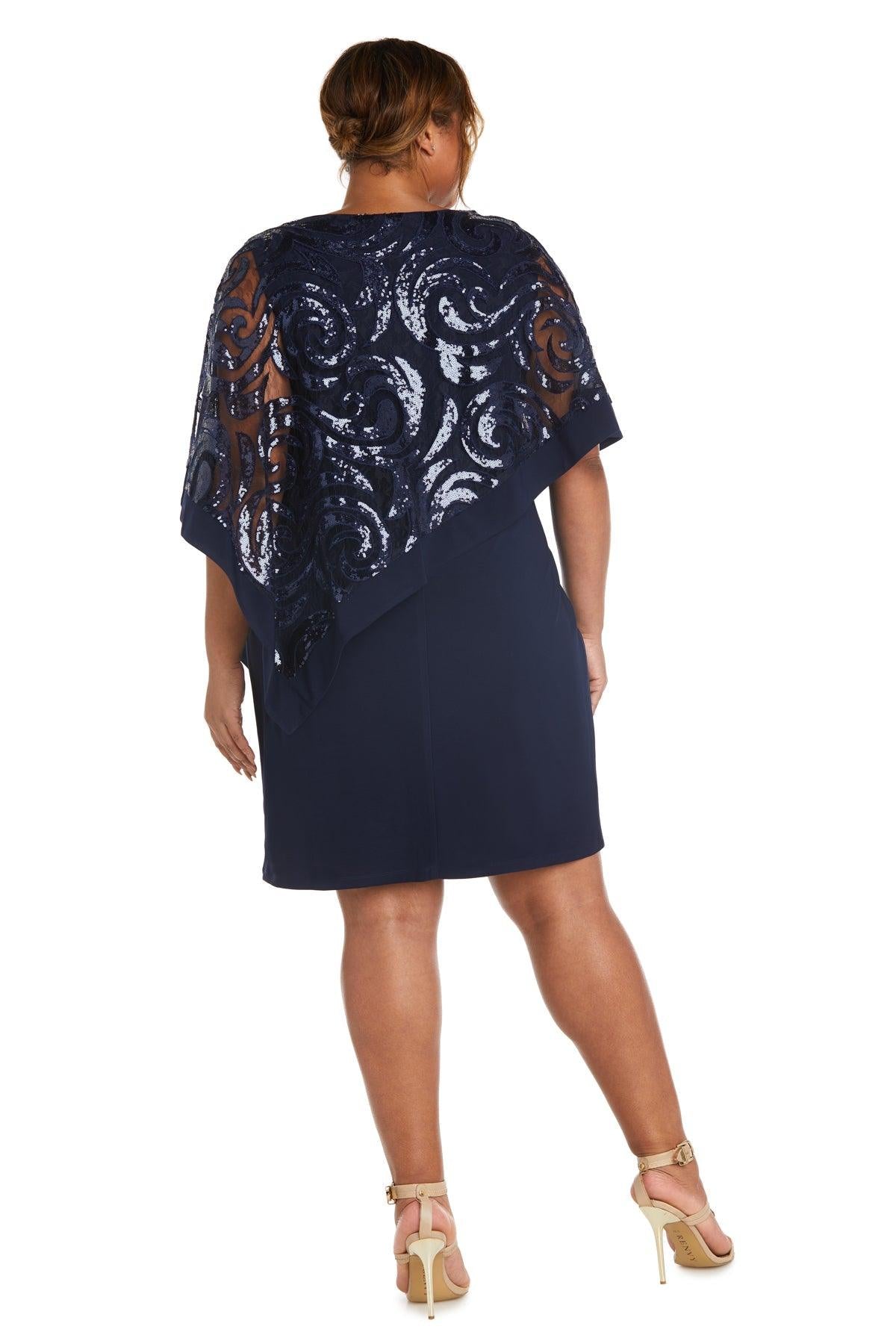 R&M Richards Plus Size Short Dress 2584W - The Dress Outlet