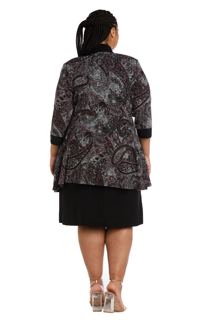 R&M Richards Plus Size Short Jacket Dress 9213W - The Dress Outlet