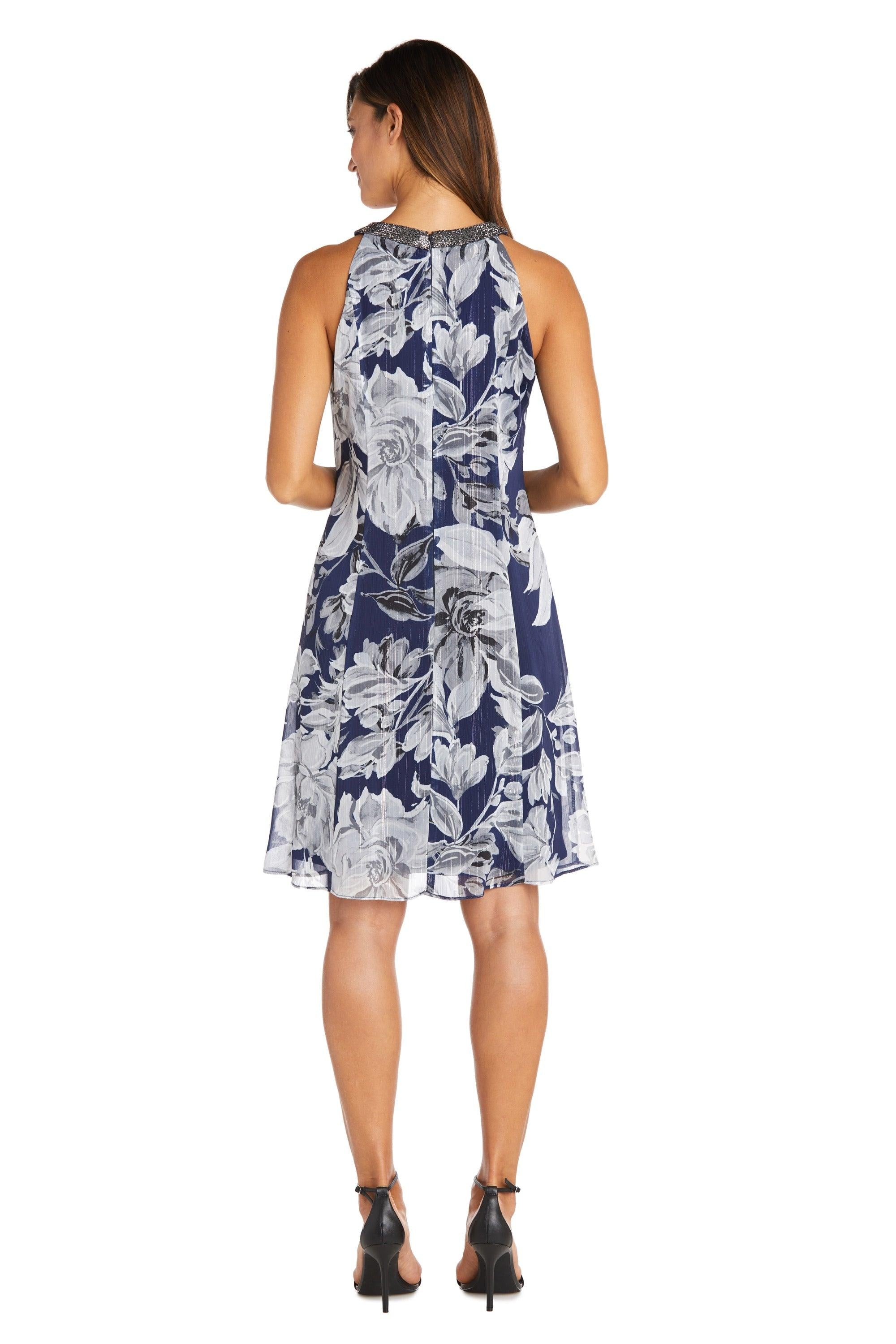 R&M Richards Short Cocktail Chiffon Dress 9359 - The Dress Outlet