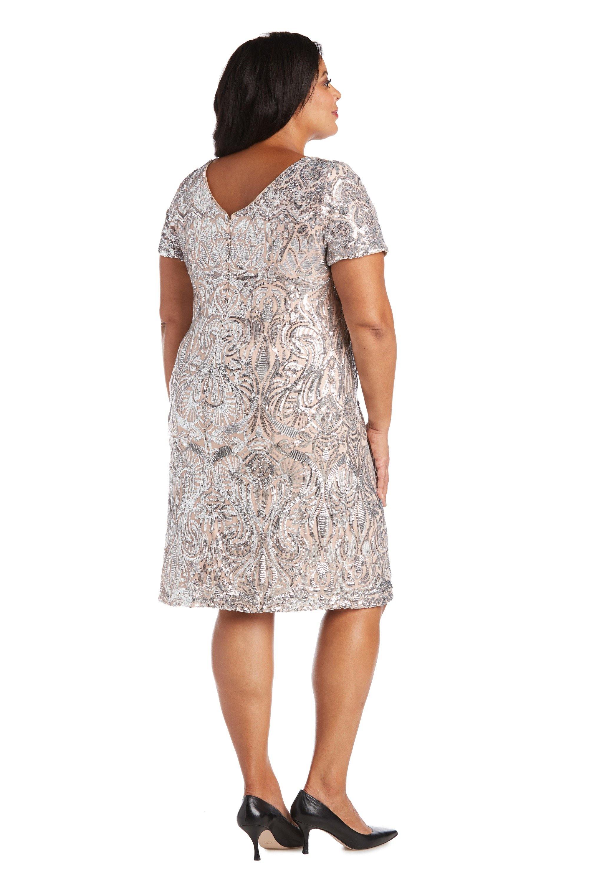 R&M Richards Short Cocktail Petite Dress 5051P - The Dress Outlet