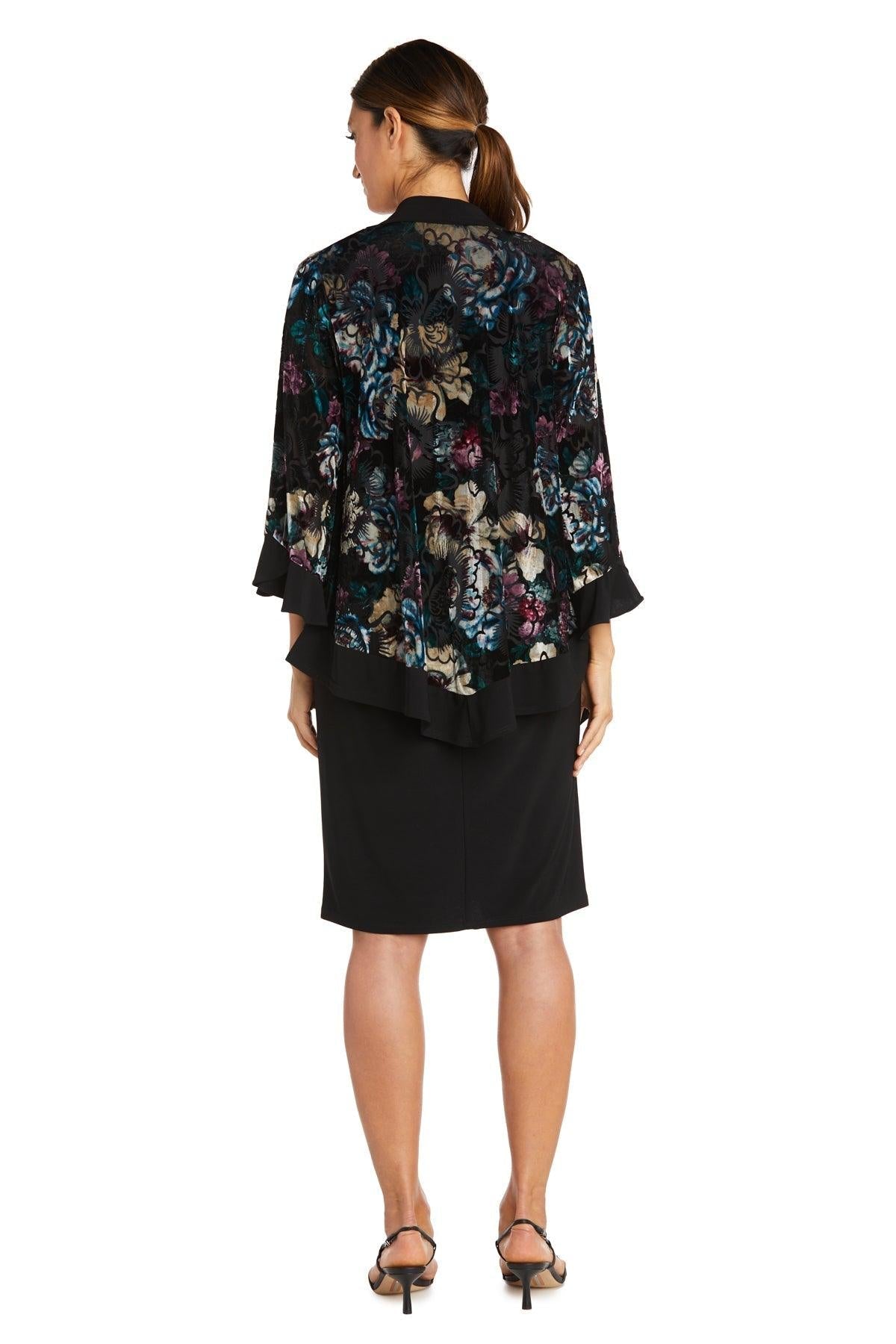 R&M Richards Short Floral Petite Jacket Dress 7584P - The Dress Outlet