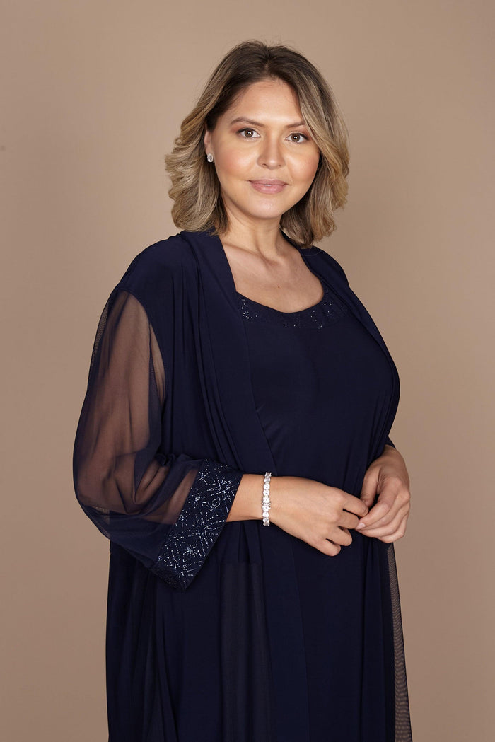 R&M Richards Short Formal Petite Jacket Dress 8271P - The Dress Outlet