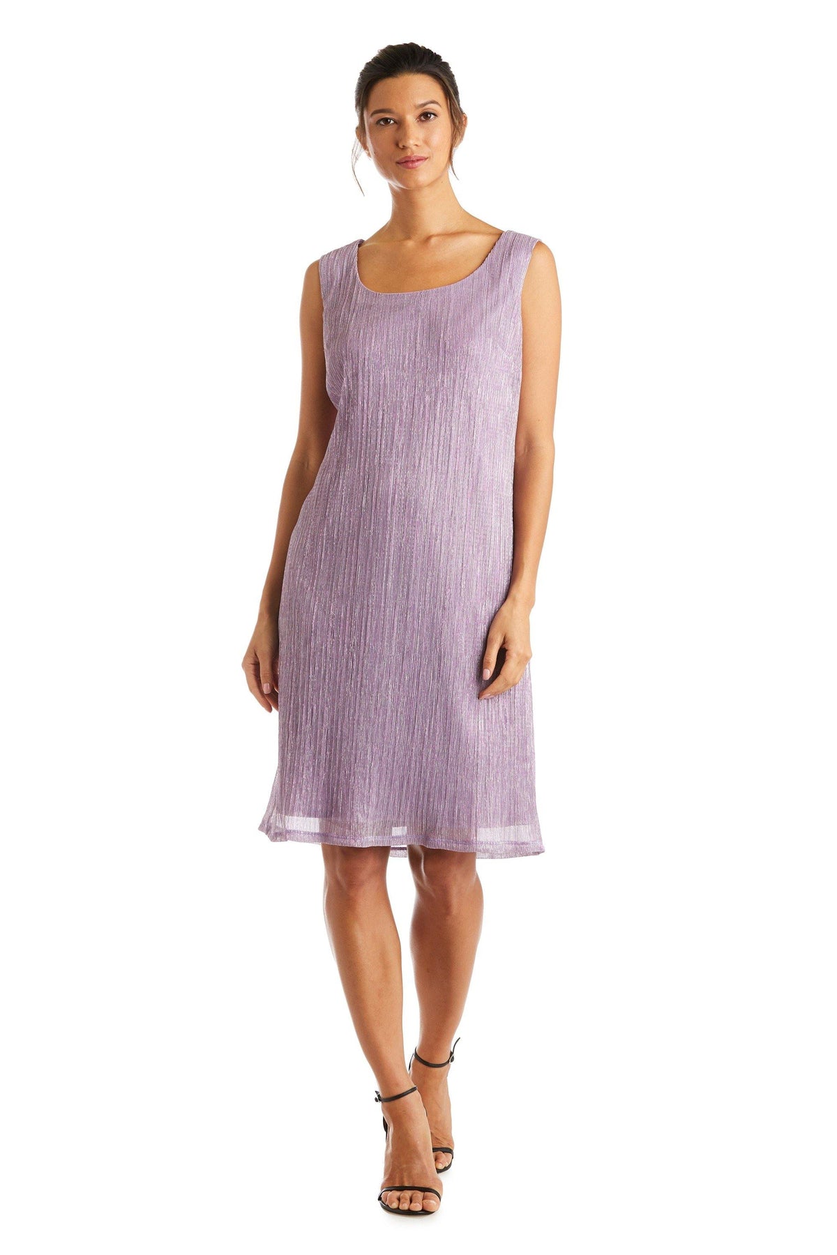 R&M Richards Short Metallic Petite Dress 5191P - The Dress Outlet