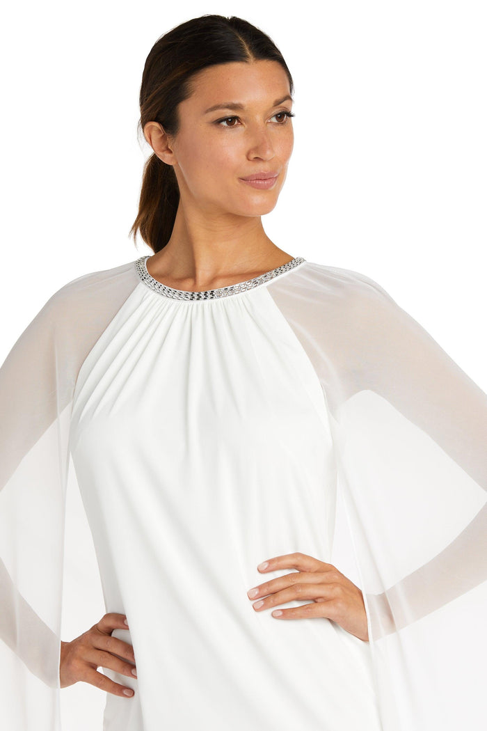 R&M Richards Short Petite Chiffon Dress 2496P - The Dress Outlet